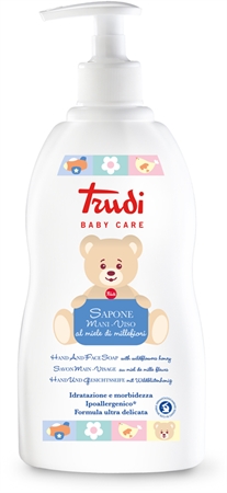 Trudi Baby Care jemné dětské tekuté mýdlo s květinovým medem na tělo a obličej