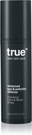 true men skin care Hydrating Face & Beard Boost drėkinamasis balzamas veidui ir barzdai