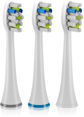 TrueLife SonicBrush UV Whiten Triple Pack dantų šepetėlio pakaitinės galvutės