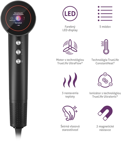 Truelife HairDryer D9 fén na vlasy