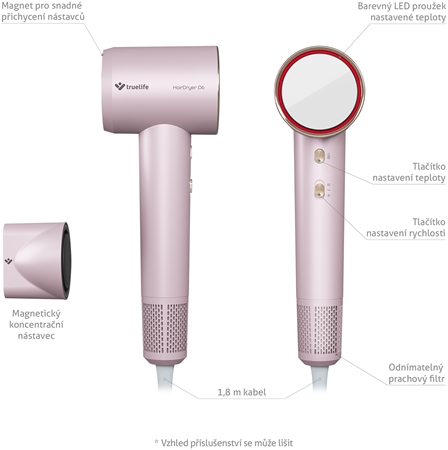 TrueLife HairDryer D6 fén na vlasy