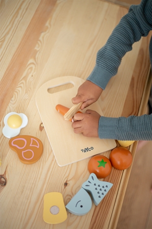 Tryco Wooden Chopping Board With Food juguete de madera