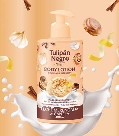 Tulipán Negro Leche Merengada & Canela Lait corporel hydratant