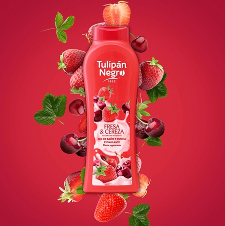 Tulipán Negro Fresa Y Cereza Shower Gel
