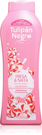 Tulipán Negro Fresa Y Nata Gel douche