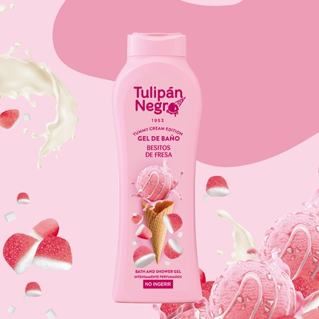 Tulipán Negro Besitos de Fresa Shower Gel