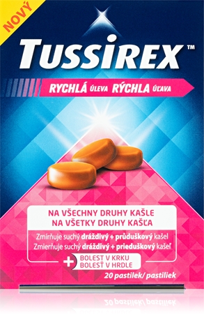 Tussirex Rychlá Úleva zdravotnický prostředek na suchý dráždivý kašel