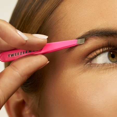 Tweezerman Mini Slant pęseta z ukośną końcówką mini