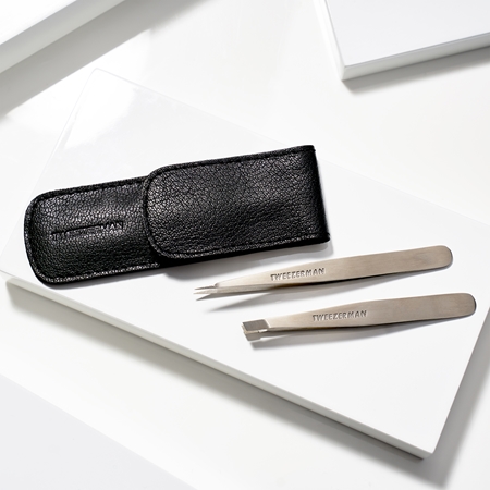 Tweezerman Professional Travel-set voor Wenkbrauwen Tint Black