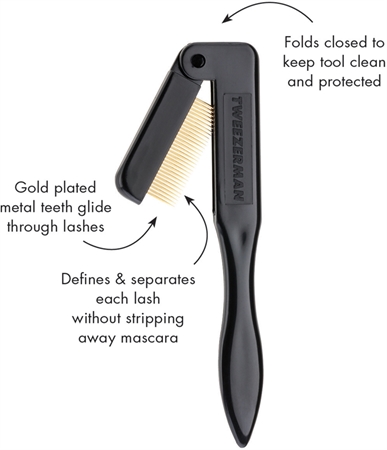 Tweezerman Studio Collection Lashcomb pieptene pentru gene