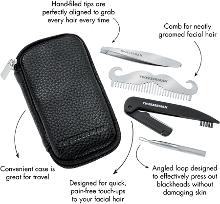Tweezerman G.E.A.R. coffret cadeau pour un look parfait pour homme
