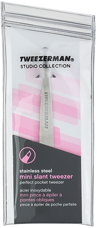 Tweezerman Studio Collection пинсета със скосен връх мини