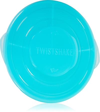 Twistshake Divided Plate farfurie compartimentată cu capac