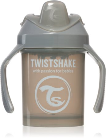 Twistshake Training Cup Grey tasse d'apprentissage