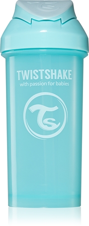 Twistshake Straw Cup Blue pudel kõrrega