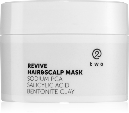 two cosmetics Revive Lermask För fett hår och hårbotten