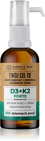 Twój Cel To D3+K2 Forte spray do wspomagania odporności, kości i funkcji mięśni