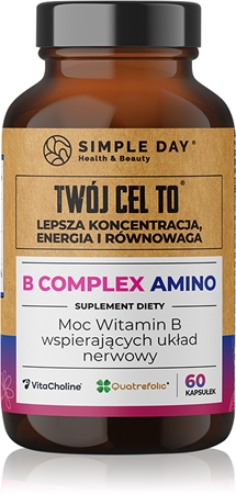 Twój Cel To B Complex Amino kapsułki dla utrzymania witalności i sprawności poznawczej