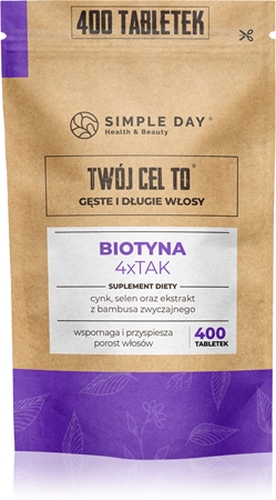 Twój Cel To Biotyna 4xTAK z naturalnym krzemem tabletki na włosy, skórę i paznokcie