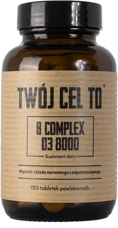 Twój Cel To B complex D3 8000 wsparcie prawidłowych funkcji organizmu