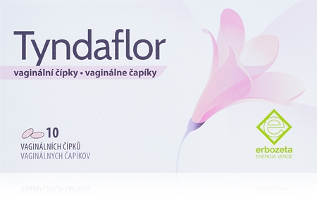 Tyndaflor vaginální čípky čípky pro podporu vaginálního prostředí
