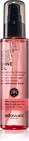 Udo Walz Shine Rose + Feige olio per capelli per la brillantezza
