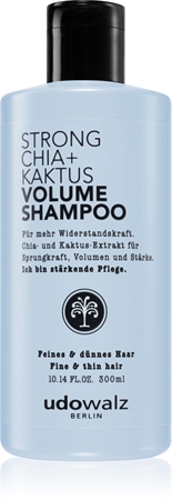 Udo Walz Strong Chia + Kaktus nežni čistilni šampon za tanke lase