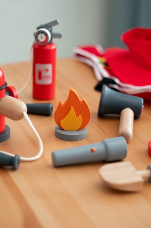 UMU Toys Firefighter set atividades para brincar de madeira
