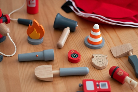UMU Toys Firefighter set atividades para brincar de madeira