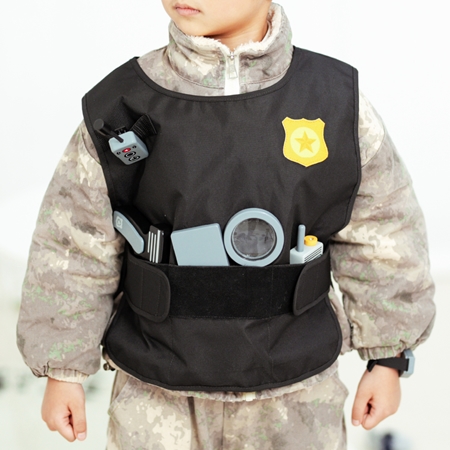 UMU Toys Police set aktiviteter leksak av trä