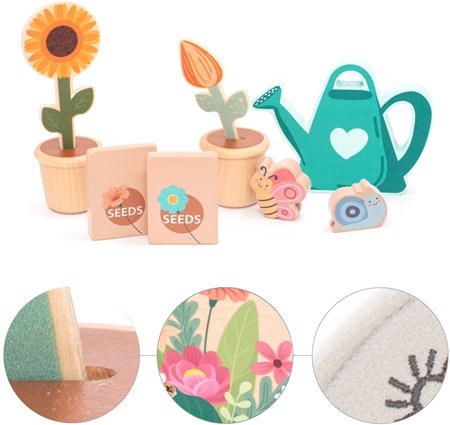 UMU Toys My Little Garden Activity Spielzeug aus Holz