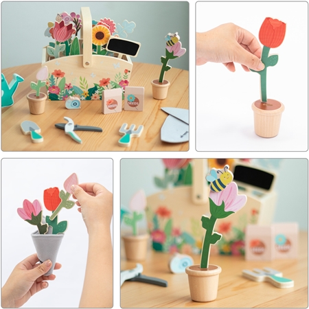 UMU Toys My Little Garden Activity Spielzeug aus Holz