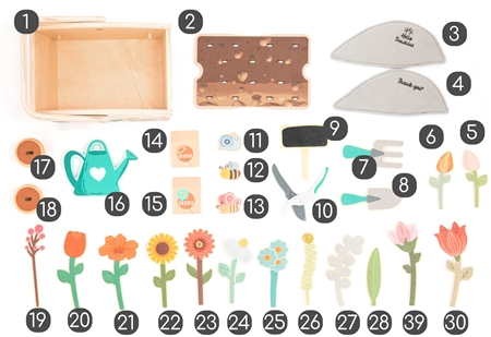UMU Toys My Little Garden Activity Spielzeug aus Holz