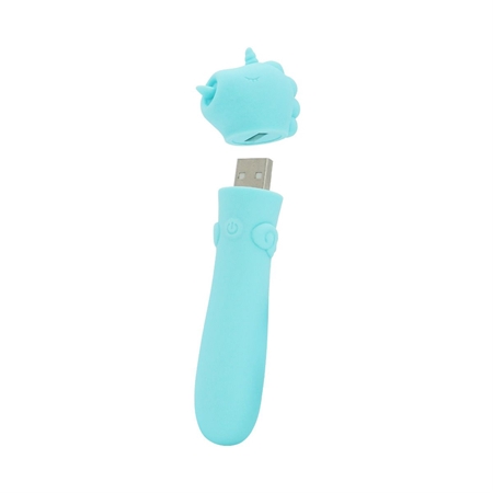 Unihorn USB Bullet Vibrator mit Klitorisstimulator