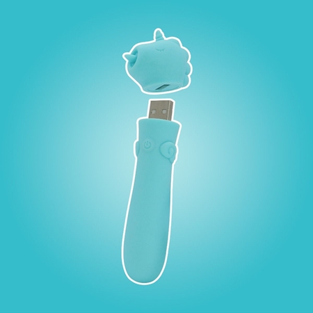 Unihorn USB Bullet Vibrator mit Klitorisstimulator