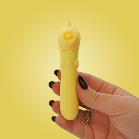 Unihorn USB Bullet vibrator with clitoral stimulator