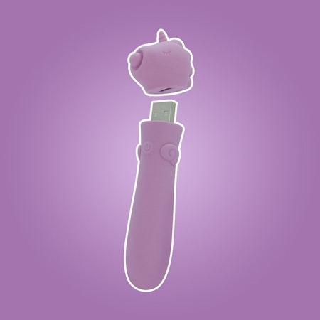 Unihorn USB Bullet Vibrator mit Klitorisstimulator