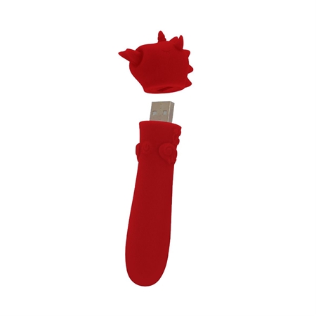 Unihorn USB Bullet Vibrator mit Klitorisstimulator