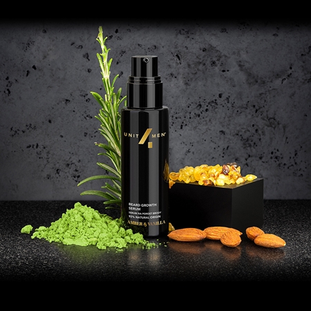 Unit4Men Beard Growth Serum Amber&Vanilla seerumi