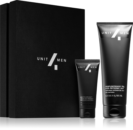 Unit4Men Revitalizing set Citrus & Musk подарунковий набір для обличчя, тіла та волосся