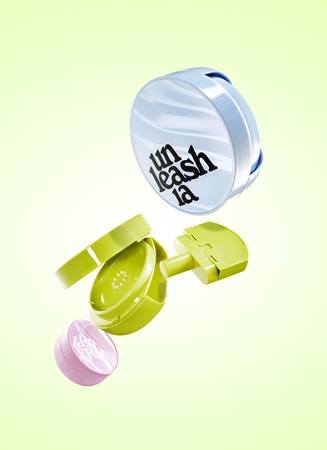 Unleashia Satin Wear Healthy Green Cushion μακράς διαρκείας μεικ απ σε σφουγγαράκι SPF 30