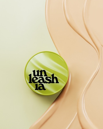 Unleashia Satin Wear Healthy Green Cushion μακράς διαρκείας μεικ απ σε σφουγγαράκι SPF 30