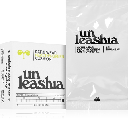 Unleashia Satin Wear Healthy Green Cushion Refill dlhotrvajúci make-up v hubke náhradná náplň