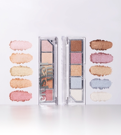 Unleashia Mood Shower Face Palette Eyeshadow and Highlighter Palette with pearl shine