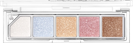 Unleashia Mood Shower Face Palette Palette mit Lidschatten und Highlightern mit perlmutternem Glanz
