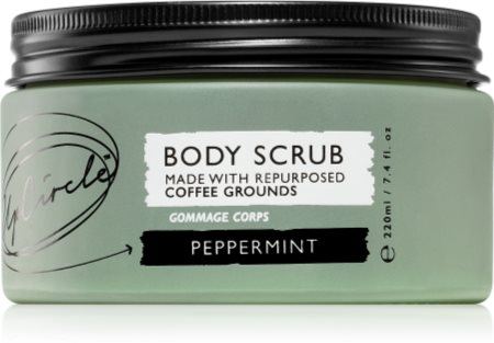 UpCircle Body Scrub Peppermint kávé test peeling zuhanyba