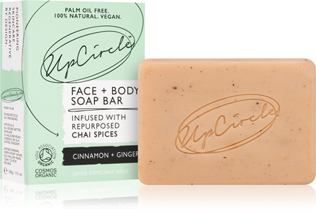 UpCircle Soap Bar Cinnamon + Ginger přírodní tuhé mýdlo na tělo a obličej
