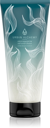 Urban Alchemy Opus Magnum Salt Scrub Cleanse tiefenwirksames Reinigungsshampoo enthält eine Salzlösung