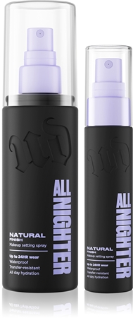 Urban Decay All Nighter Setting Spray Full size + travel size ensemble