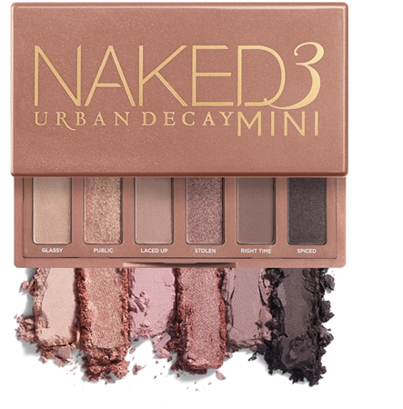 Urban Decay Naked3 Mini palette akių šešėlių paletė